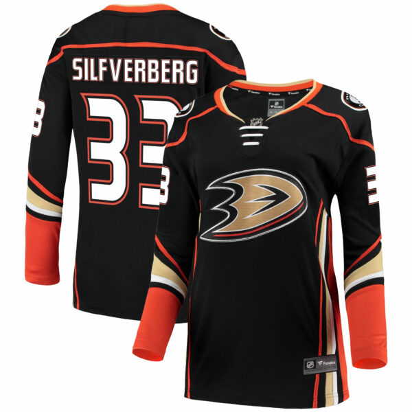 Women’s Anaheim Ducks Jakob Silfverberg Fanatics Branded Black Breakaway Jersey