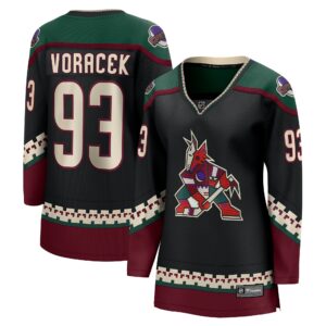 Women's Arizona Coyotes Jakub Voracek Fanatics Branded Black Home Breakaway Jersey