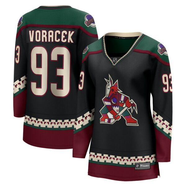 Women’s Arizona Coyotes Jakub Voracek Fanatics Branded Black Home Breakaway Jersey