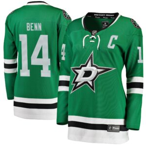 Women's Dallas Stars Jamie Benn Fanatics Branded Green Home Breakaway Player Jersey