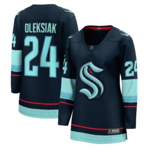 Women's Seattle Kraken Jamie Oleksiak Fanatics Branded Deep Sea Blue Home Breakaway Player Jersey