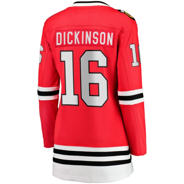 Women’s Chicago Blackhawks Jason Dickinson Fanatics Branded Red Home Breakaway Player Jersey