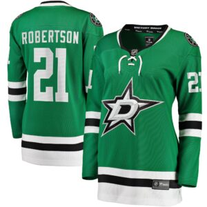 Women's Dallas Stars Jason Robertson Fanatics Branded Kelly Green Home Breakaway Jersey