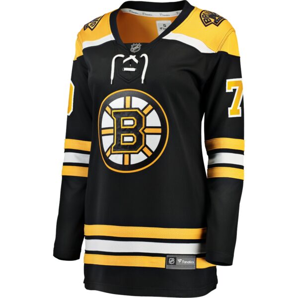 Women’s Boston Bruins Jesper Boqvist Fanatics Branded Black Home Breakaway Player Jersey