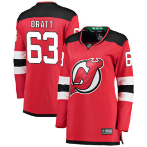 Women's New Jersey Devils Jesper Bratt Fanatics Branded Red Breakaway Player Jersey