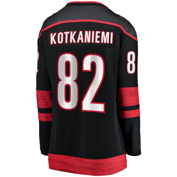 Women’s Carolina Hurricanes Jesperi Kotkaniemi Fanatics Branded Black Home Breakaway Player Jersey