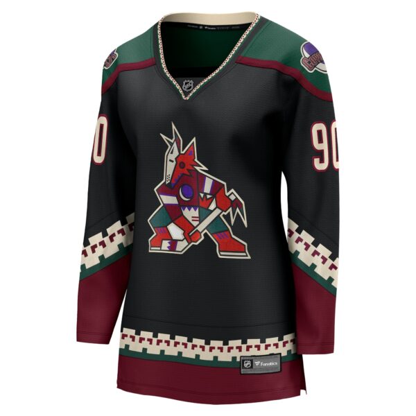 Women’s Arizona Coyotes J.J. Moser Fanatics Branded Black Home Breakaway Player Jersey