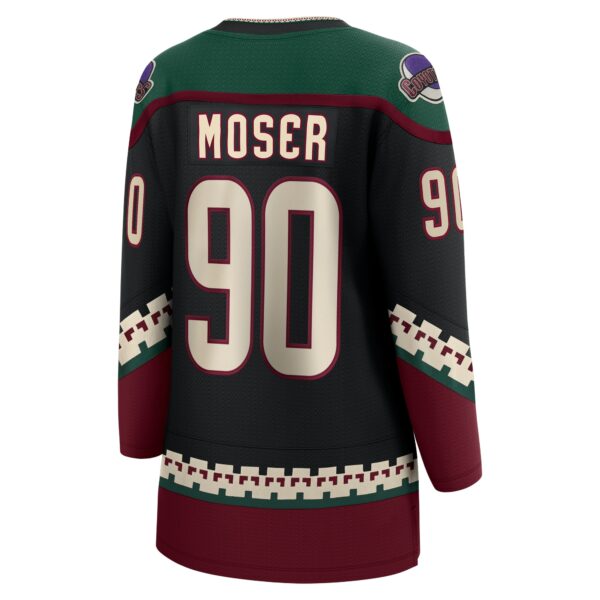 Women’s Arizona Coyotes J.J. Moser Fanatics Branded Black Home Breakaway Player Jersey