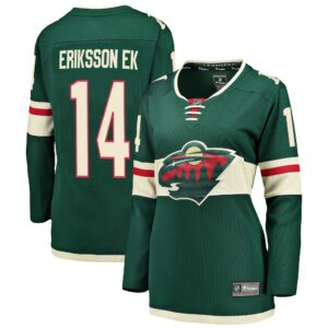 Women's Minnesota Wild Joel Eriksson Ek Fanatics Branded Green Breakaway Player Jersey