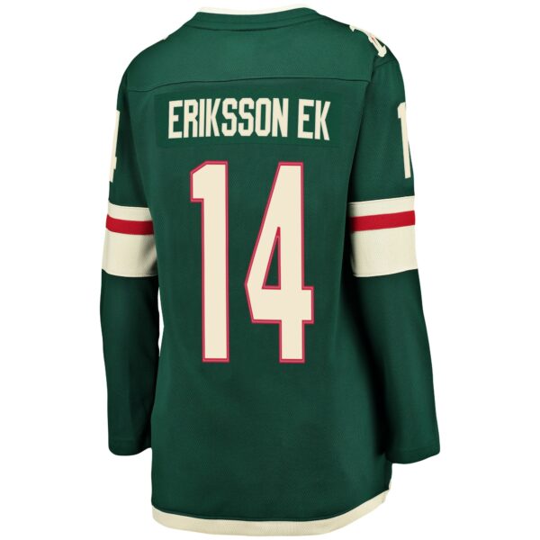 Women’s Minnesota Wild Joel Eriksson Ek Fanatics Branded Green Breakaway Player Jersey