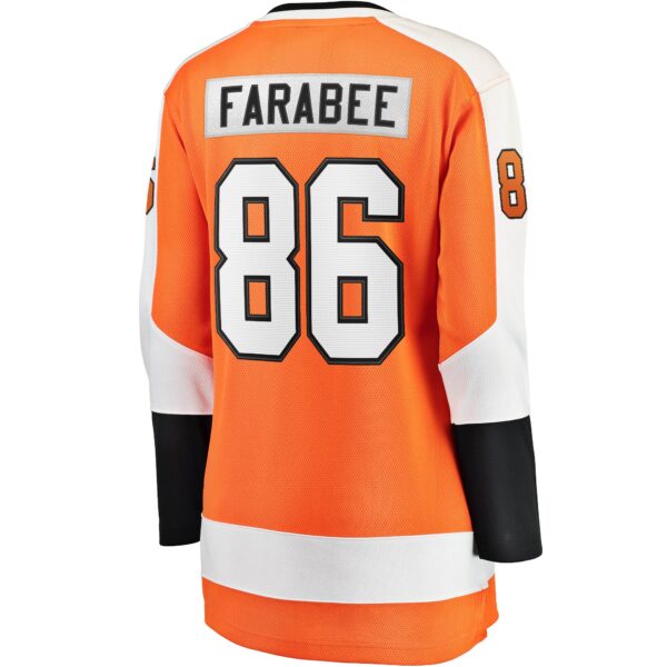 Women’s Philadelphia Flyers Joel Farabee Fanatics Branded Orange Home Breakaway Player Jersey