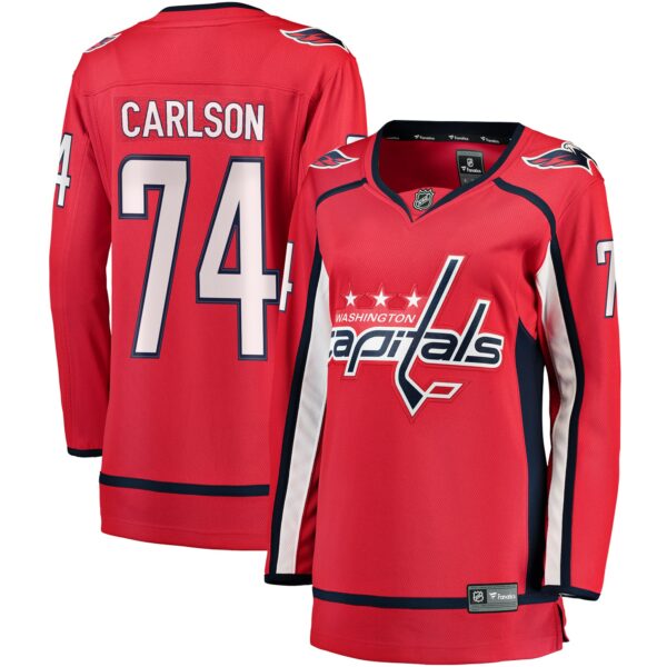 Women’s Washington Capitals John Carlson Fanatics Branded Red Breakaway Player Jersey