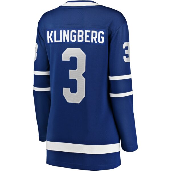 Women’s Toronto Maple Leafs John Klingberg Fanatics Branded Blue Home Breakaway Player Jersey