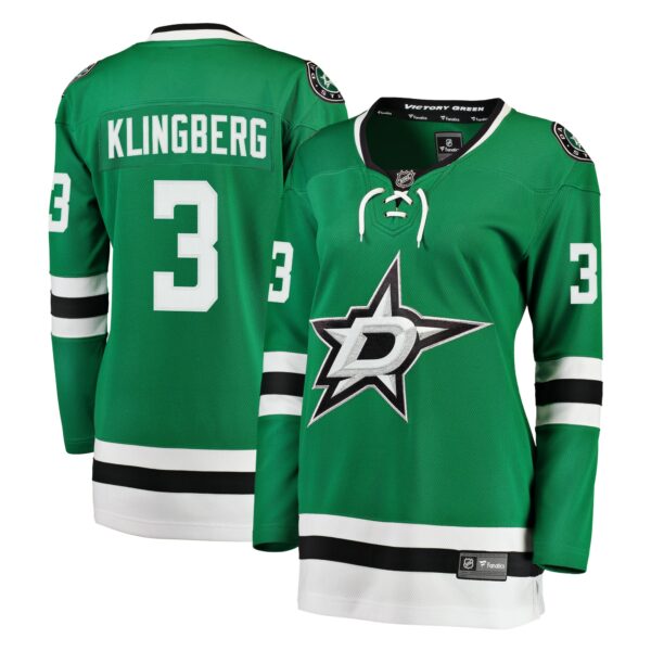 Women’s Dallas Stars John Klingberg Fanatics Branded Kelly Green Breakaway Player Jersey