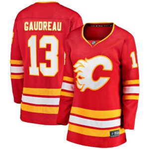 Women's Calgary Flames Johnny Gaudreau Fanatics Branded Red Home Premier Breakaway Player Jersey