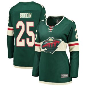 Women's Minnesota Wild Jonas Brodin Fanatics Branded Green Breakaway Player Jersey