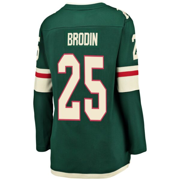 Women’s Minnesota Wild Jonas Brodin Fanatics Branded Green Breakaway Player Jersey