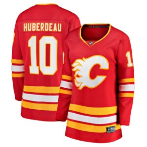 Women's Calgary Flames Jonathan Huberdeau Fanatics Branded Red Home Breakaway Player Jersey