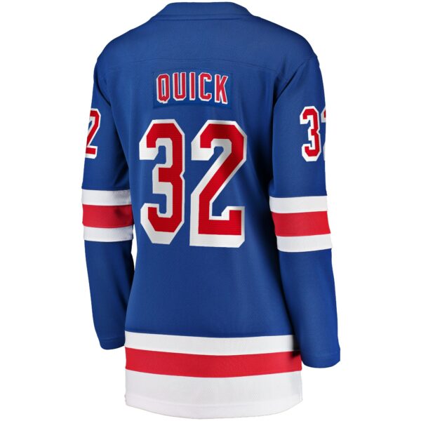 Women’s New York Rangers Jonathan Quick Fanatics Branded Blue Home Breakaway Player Jersey