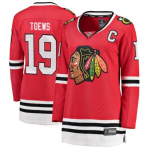 Women's Chicago Blackhawks Jonathan Toews Fanatics Branded Red Home Breakaway Player Jersey