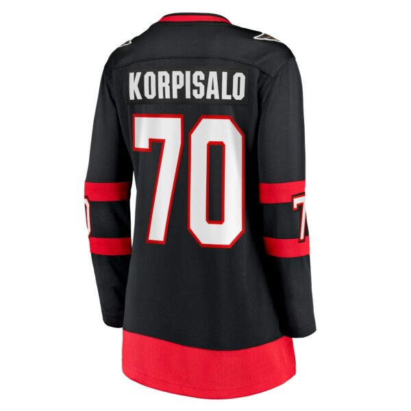 Women’s Ottawa Senators Joonas Korpisalo Fanatics Branded Black Home Breakaway Player Jersey