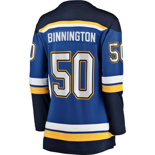 Women’s St. Louis Blues Jordan Binnington Fanatics Branded Royal Home Premier Breakaway Player Jersey