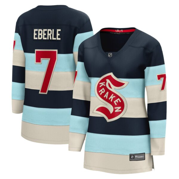 Women’s Seattle Kraken Jordan Eberle Fanatics Branded Deep Sea Blue 2024 NHL Winter Classic Breakaway Player Jersey