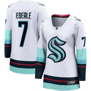 Women's Seattle Kraken Jordan Eberle Fanatics Branded White Away Premier Breakaway Player Jersey