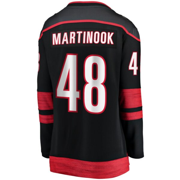 Women’s Carolina Hurricanes Jordan Martinook Fanatics Branded Black Home Breakaway Player Jersey