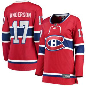 Women's Montreal Canadiens Josh Anderson Fanatics Branded Red Breakaway Player Jersey