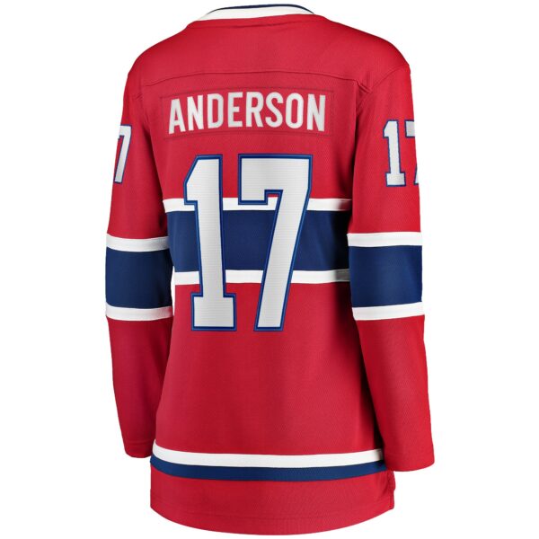 Women’s Montreal Canadiens Josh Anderson Fanatics Branded Red Breakaway Player Jersey