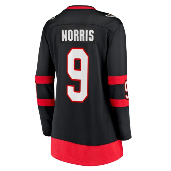 Women’s Ottawa Senators Josh Norris Fanatics Branded Black Home Breakaway Player Jersey