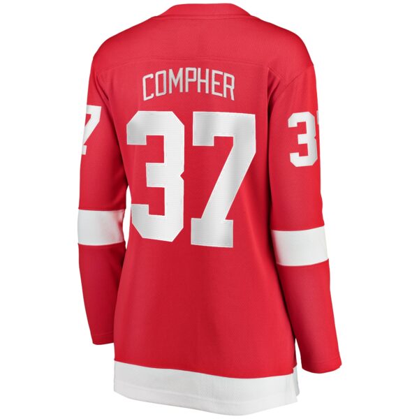 Women’s Detroit Red Wings J.T. Compher Fanatics Branded Red Home Breakaway Player Jersey