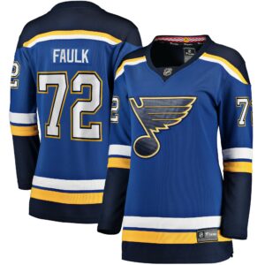 Women's St. Louis Blues Justin Faulk Fanatics Branded Blue Home Breakaway Player Jersey