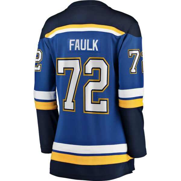 Women’s St. Louis Blues Justin Faulk Fanatics Branded Blue Home Breakaway Player Jersey