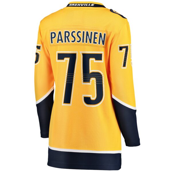 Women’s Nashville Predators Juuso Parssinen Fanatics Branded Gold Home Breakaway Player Jersey