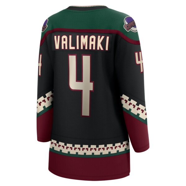 Women’s Arizona Coyotes Juuso Valimaki Fanatics Branded Black Home Breakaway Player Jersey