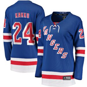 Women's New York Rangers Kaapo Kakko Fanatics Branded Blue Replica Player Jersey