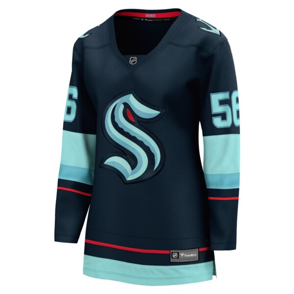 Women’s Seattle Kraken Kailer Yamamoto Fanatics Branded Deep Sea Blue Home Breakaway Player Jersey