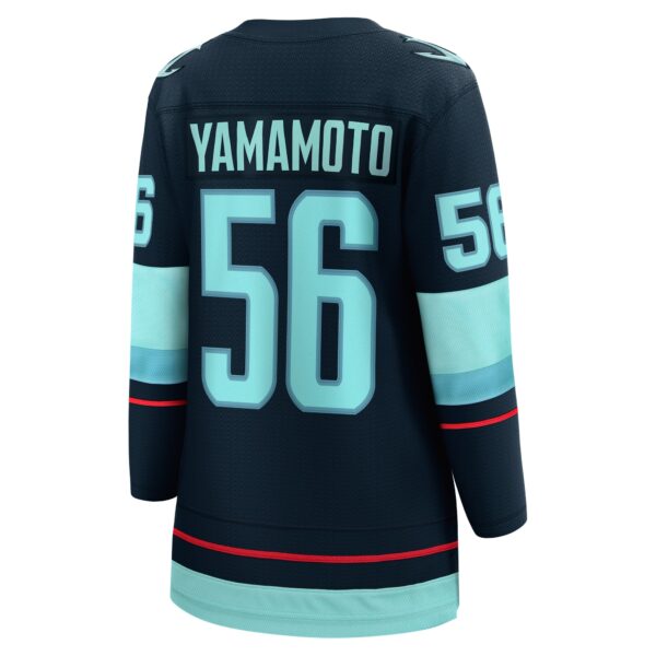 Women’s Seattle Kraken Kailer Yamamoto Fanatics Branded Deep Sea Blue Home Breakaway Player Jersey