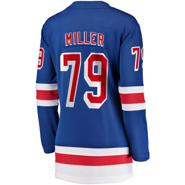 Women’s New York Rangers K’Andre Miller Fanatics Branded Blue Home Breakaway Jersey