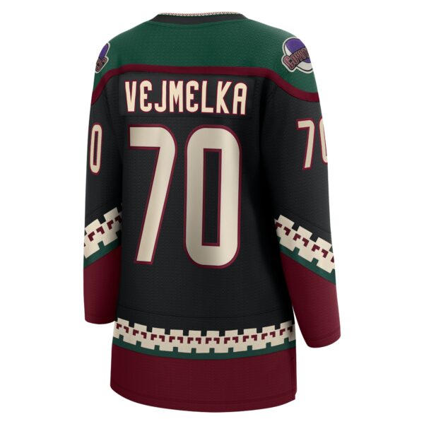 Women’s Arizona Coyotes Karel Vejmelka Fanatics Branded Black Home Breakaway Player Jersey