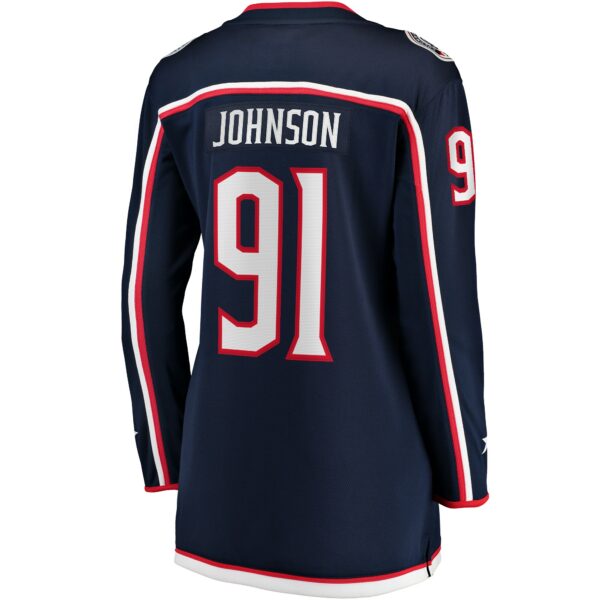 Women’s Columbus Blue Jackets Kent Johnson Fanatics Branded Navy Home Breakaway Player Jersey