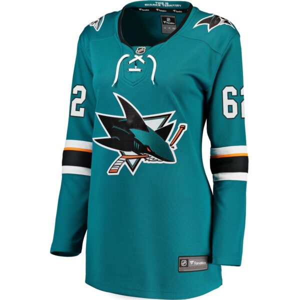 Women’s San Jose Sharks Kevin Labanc Fanatics Branded Teal Breakaway Jersey