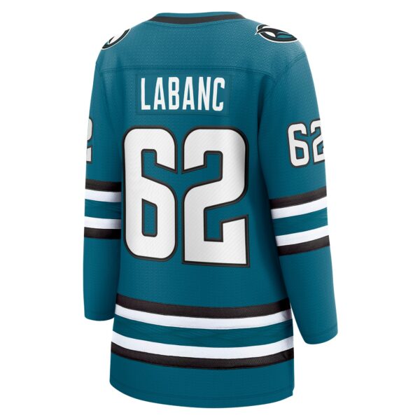 Women’s San Jose Sharks Kevin Labanc Fanatics Branded Teal Home Breakaway Player Jersey