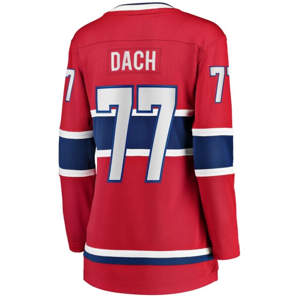 Women’s Montreal Canadiens Kirby Dach Fanatics Branded Red Home Breakaway Player Jersey