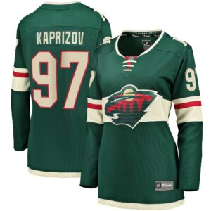 Women's Minnesota Wild Kirill Kaprizov Fanatics Branded Green Home Breakaway Replica Jersey