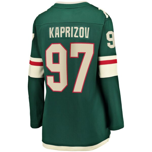 Women’s Minnesota Wild Kirill Kaprizov Fanatics Branded Green Home Breakaway Replica Jersey