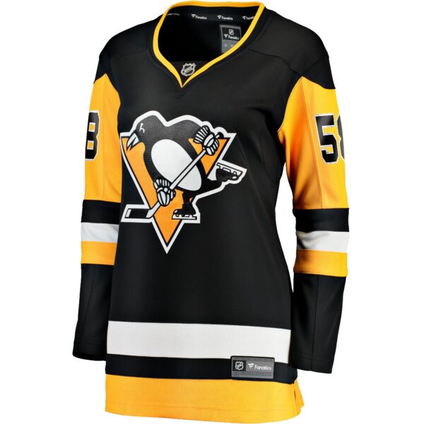 Women’s Pittsburgh Penguins Kris Letang Fanatics Branded Black Home Breakaway Player Jersey