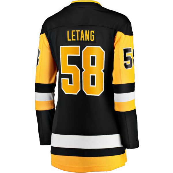 Women’s Pittsburgh Penguins Kris Letang Fanatics Branded Black Home Breakaway Player Jersey